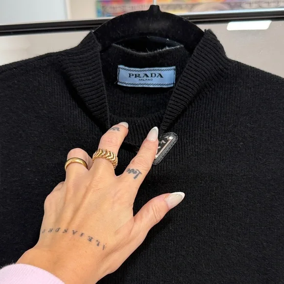 Prada Black Knit Sleeveless Top - Picture 4 of 4